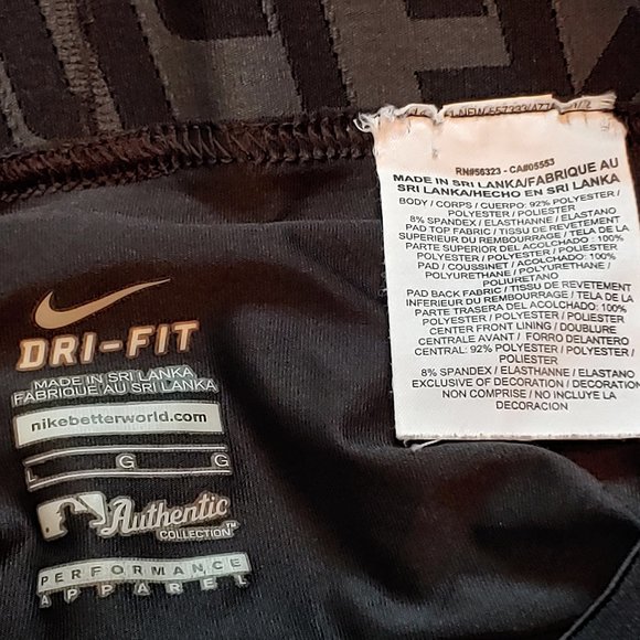 EUC Men's Nike Pro Combat Black Hyperstrong Baseball Slider Shorts - Size Large - Picture 15 of 16